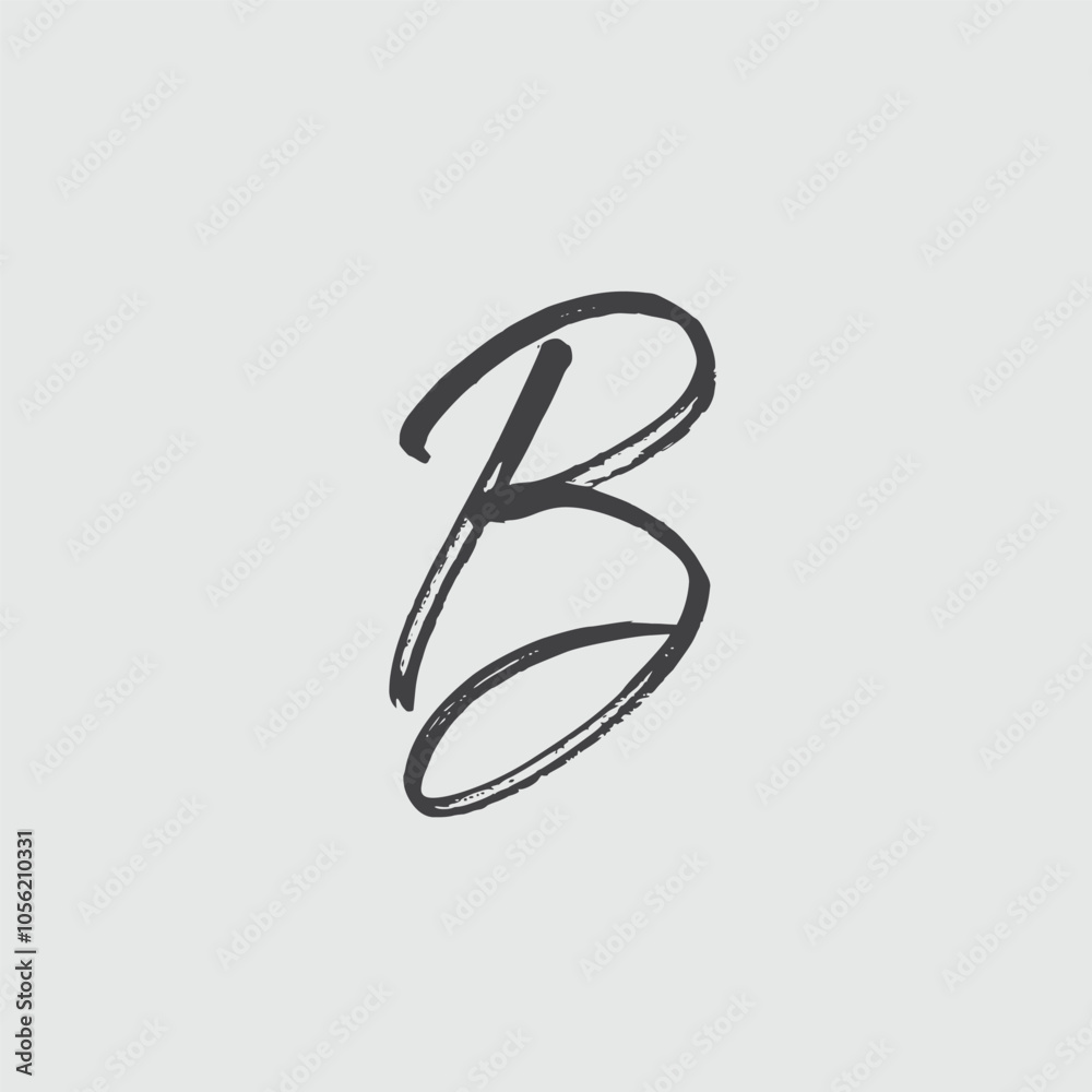 B feminine monogram logo design B feminine monogram logo design