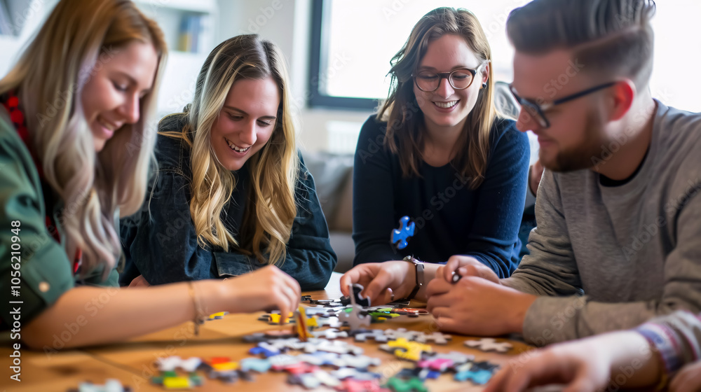 Fototapeta premium Community, teamwork, and team-leader concept