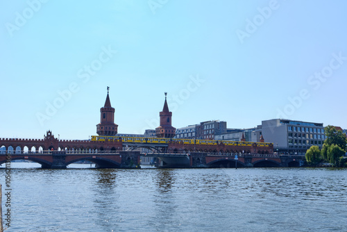19 August 2024 Berlin (Germany) - August: Oberbaum bridge historical architecture