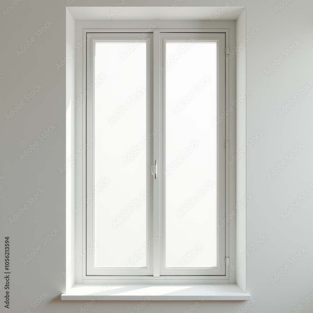 Modern and minimal house window for interior decoration isolated on background, open office glass window frame. Modern and minimal house window for interior decoration isolated on background, open office glass window frame.