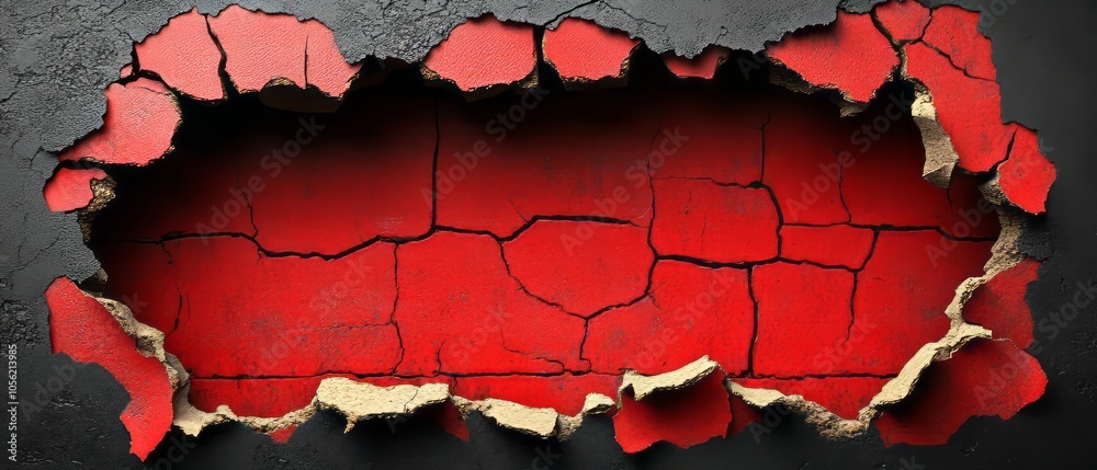 red cracked paint red cracked paint