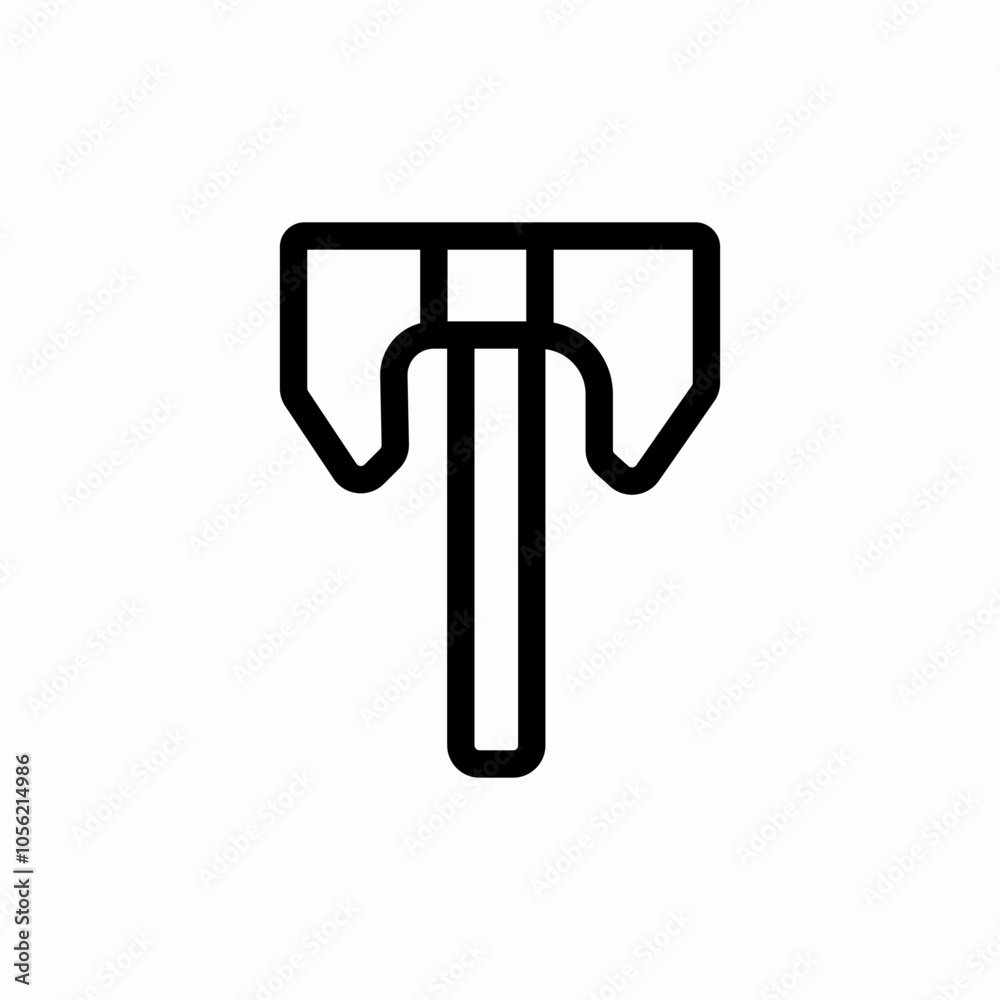 ancient axe icon sign vector ancient axe icon sign vector