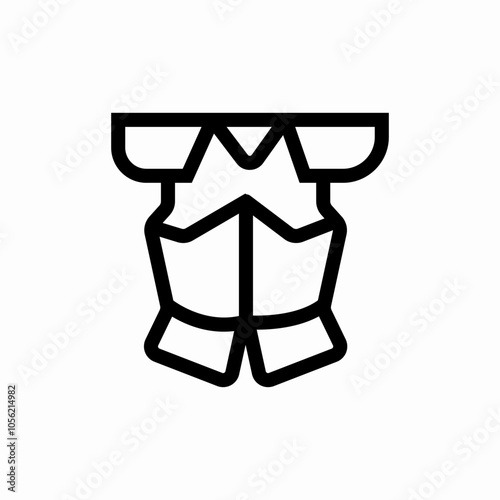 armor knight icon sign vector