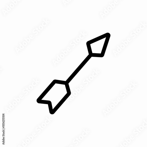 arrow weapon icon sign vector