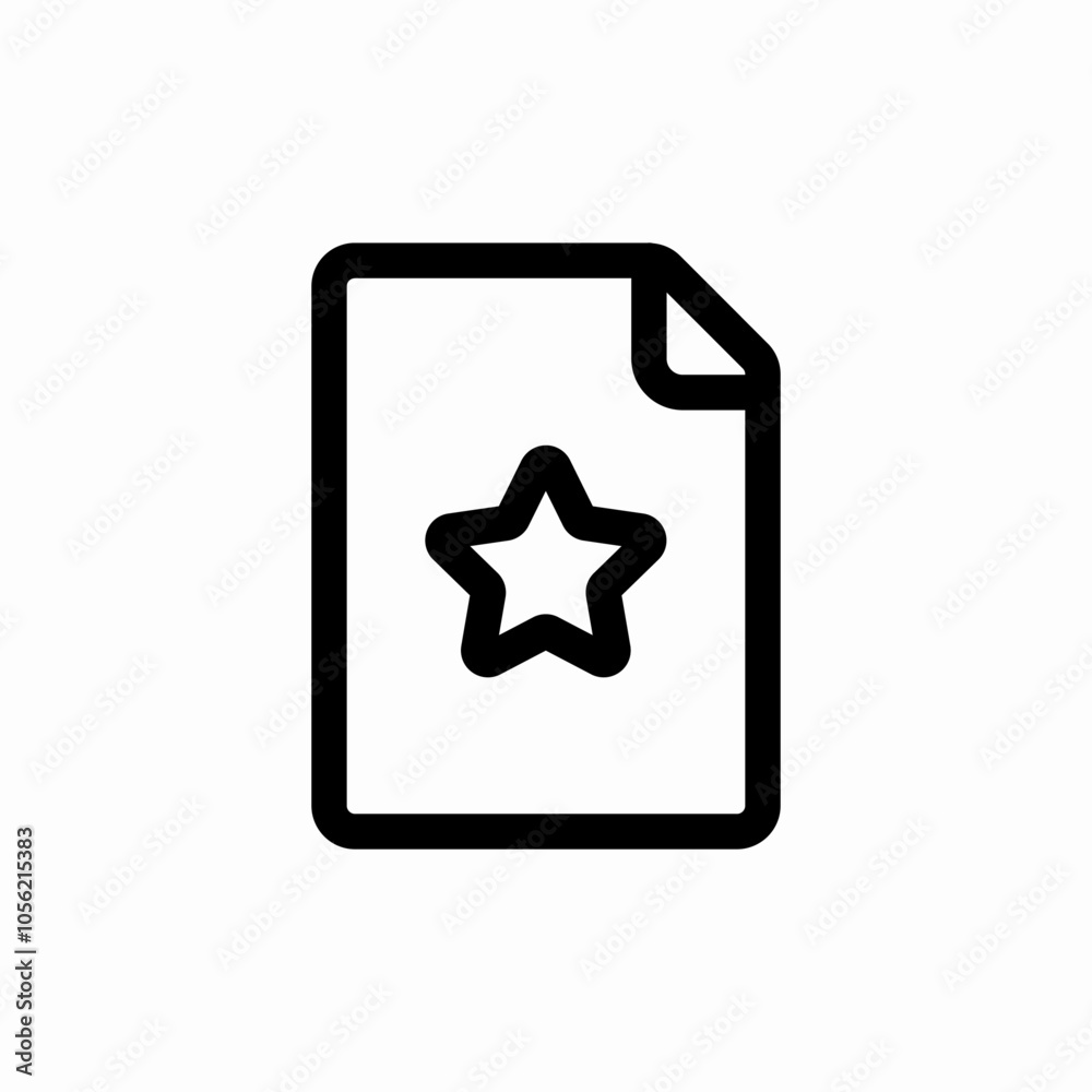 favorite file icon sign vector