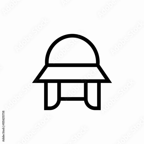 knight helmet icon sign vector