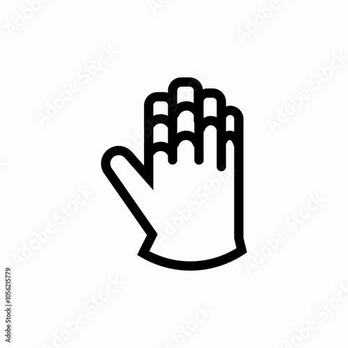 knight armor gloves icon sign vector