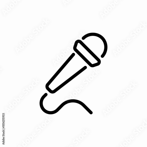 microphone music icon sign vector