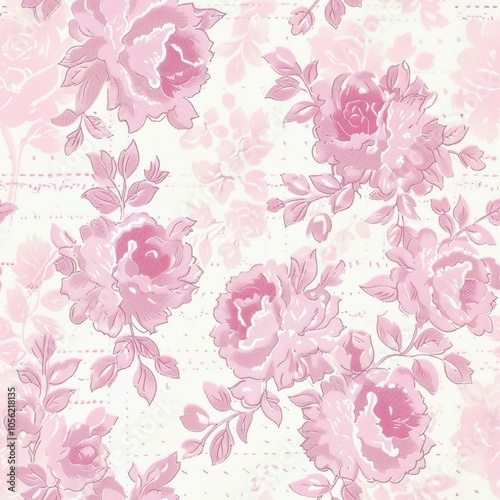 Wallpaper Mural An Elegant Pink Floral Pattern perfect for Vintage Aesthetic Designs and creative artistic expressions Torontodigital.ca
