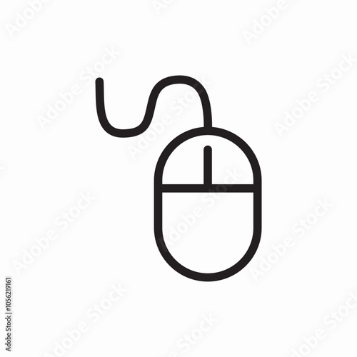 computer mouse icon sign vector