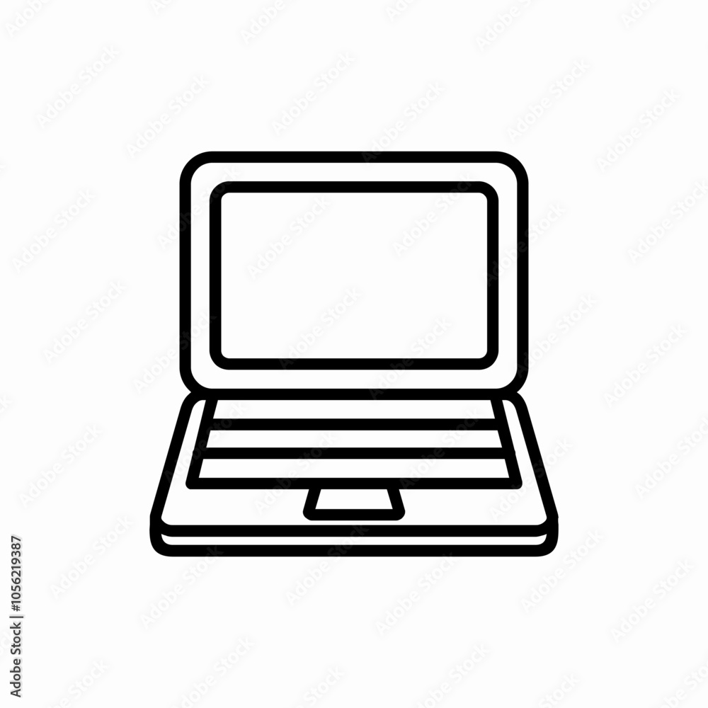 laptop notebook computer icon sign vector laptop notebook computer icon sign vector