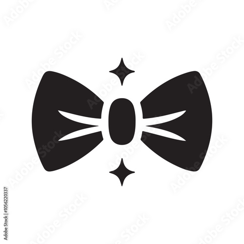 High-Quality Bow Tie Silhouette Vectors for Logo & Branding Use