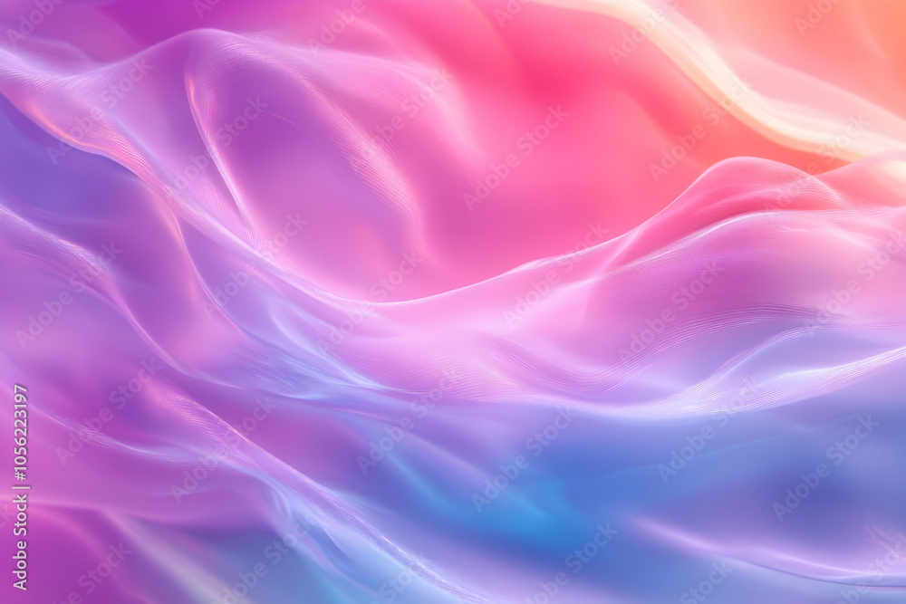 Iridescent abstract background with wavy colors. high quality