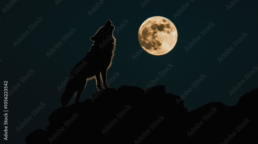 Wolf Howling at the Moon Wolf Howling at the Moon