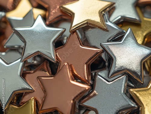 Vintage-Inspired Shiny Star Stickers