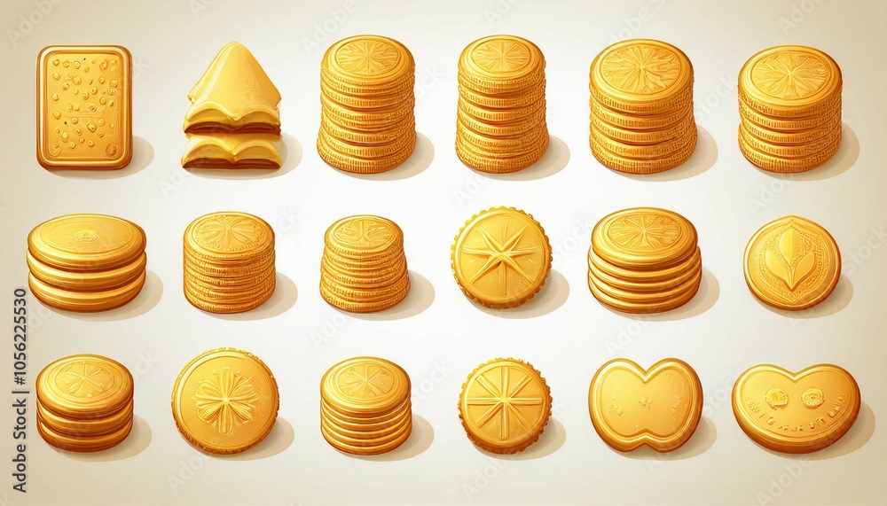 coins on white coins on white