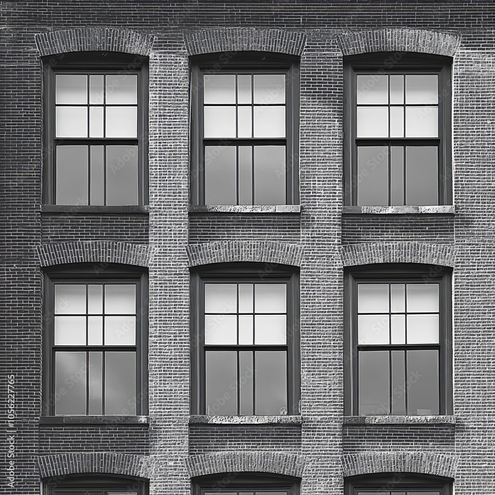 Obraz premium Windows on a commercial structure