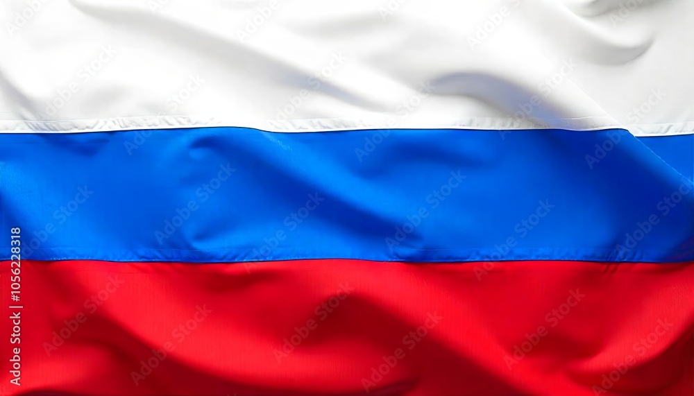 Fototapeta premium Stunning 3D Wave of the Russian Flag