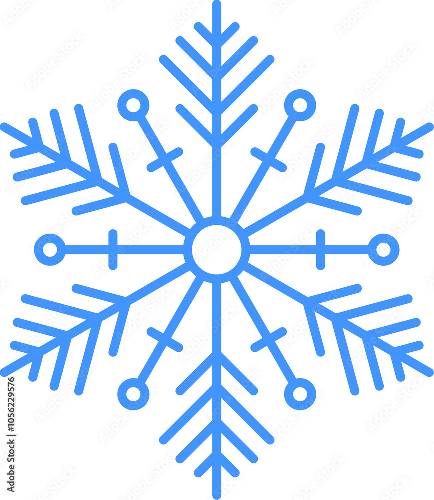 Snowflake icon. Line art illustration of snowflake icon. Snowflake shape. Christmas image. Outline Snowflake icon. Line art illustration of snowflake icon. Snowflake shape. Christmas image. Outline