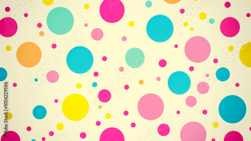 Cute background with polka dot pattern