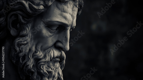 Statue of philosopher stoic