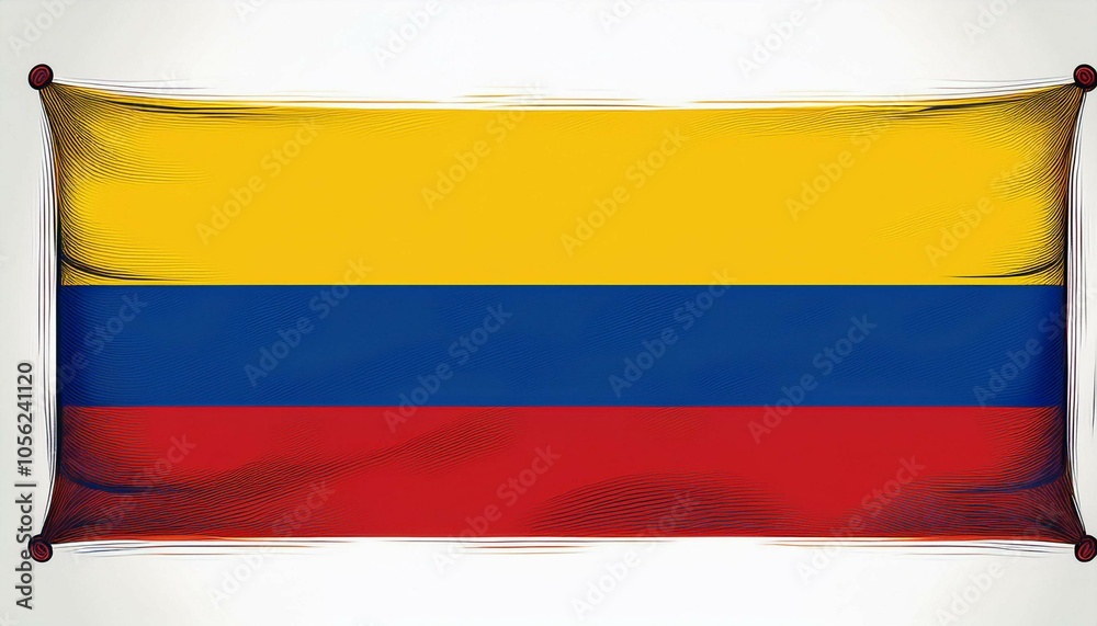 Fototapeta premium waving flag isolated