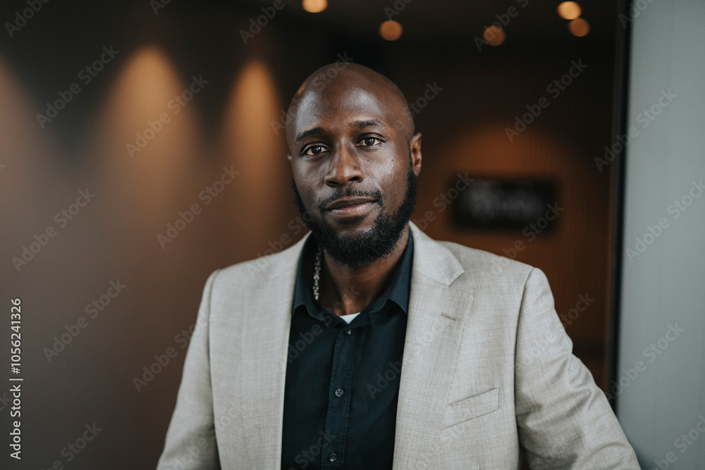 Portrait of confident mature bald male professional in businesswear Portrait of confident mature bald male professional in businesswear