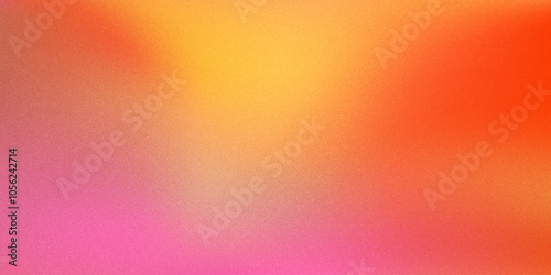 Orange gradient background, abstract peach orange grain gradation texture, vector yellow noise texture blur abstract background