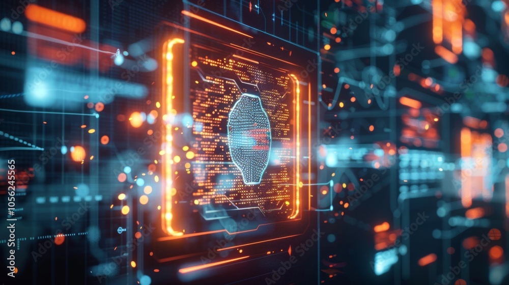 Obraz premium A secure and streamlined voting process enabled by 5G network and blockchain encryption ensuring fair and tamperproof elections.