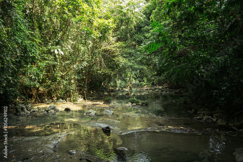 Guatemala Waterfall Seven Altars Ponds near Livingston 