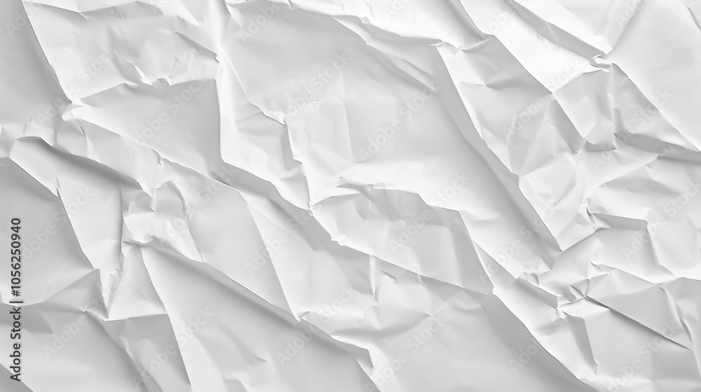 Empty blank white paper texture with crease pattern surface used for page background Empty blank white paper texture with crease pattern surface used for page background