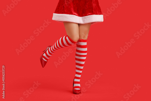 Legs of sexy young beautifu...