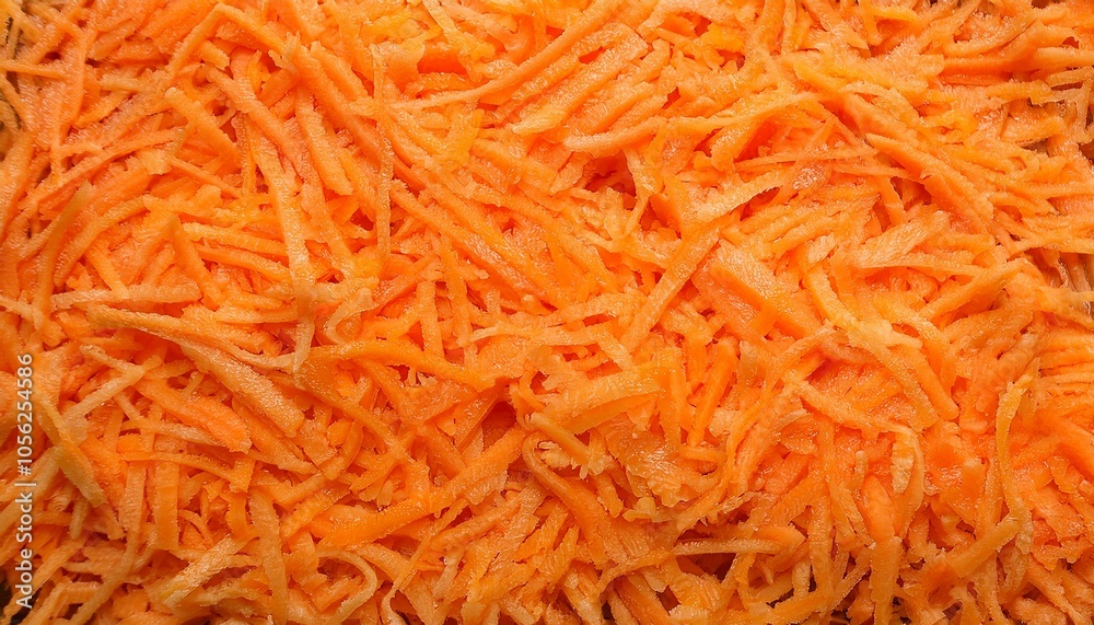 Closeup of shredded carrots Closeup of shredded carrots
