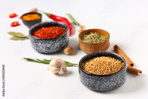 Composition with bowls of f...