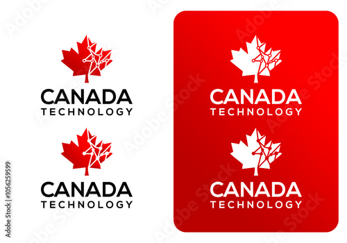 Canada Technology Abstract Icon Logo Design Vector.