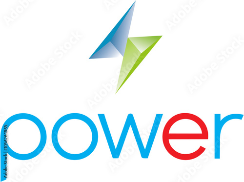 Electric power logo vector illustration.
