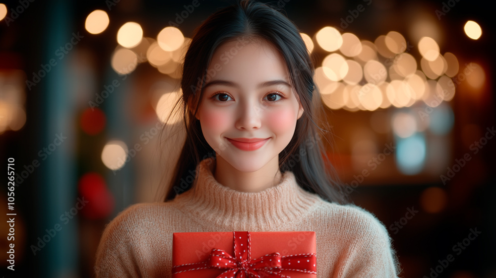 portrait of a woman christmas decor portrait of a woman christmas decor