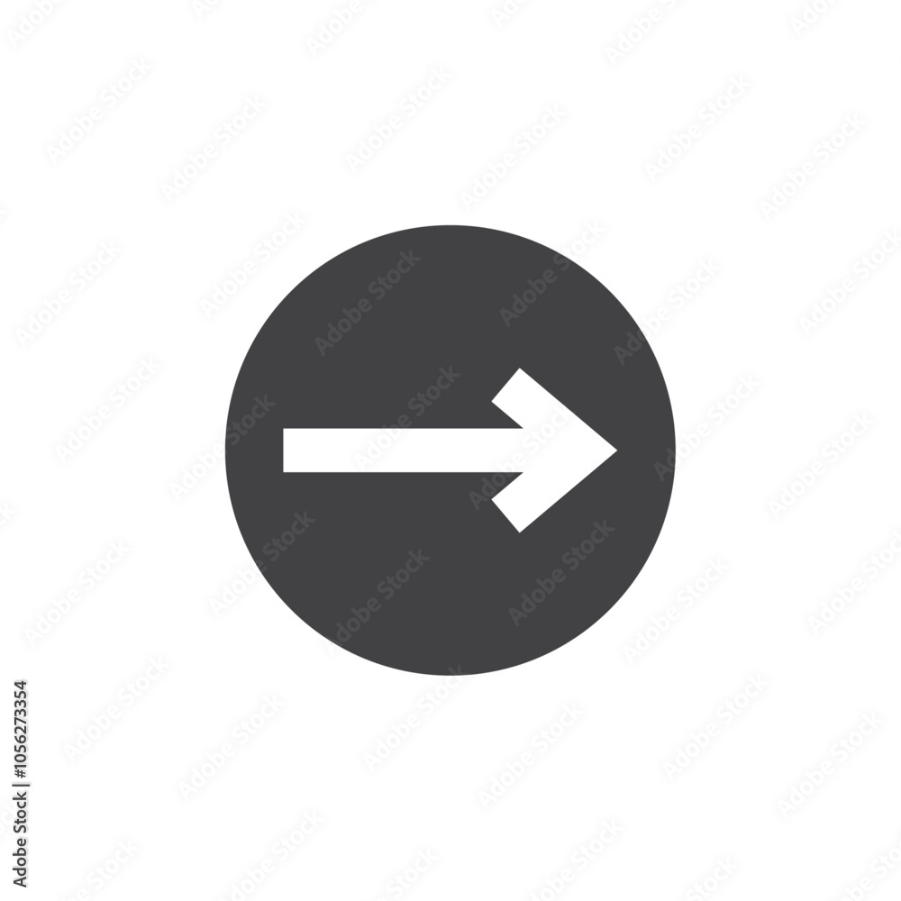 Arrow right icon Symbol mark in filled style Arrow right icon Symbol mark in filled style