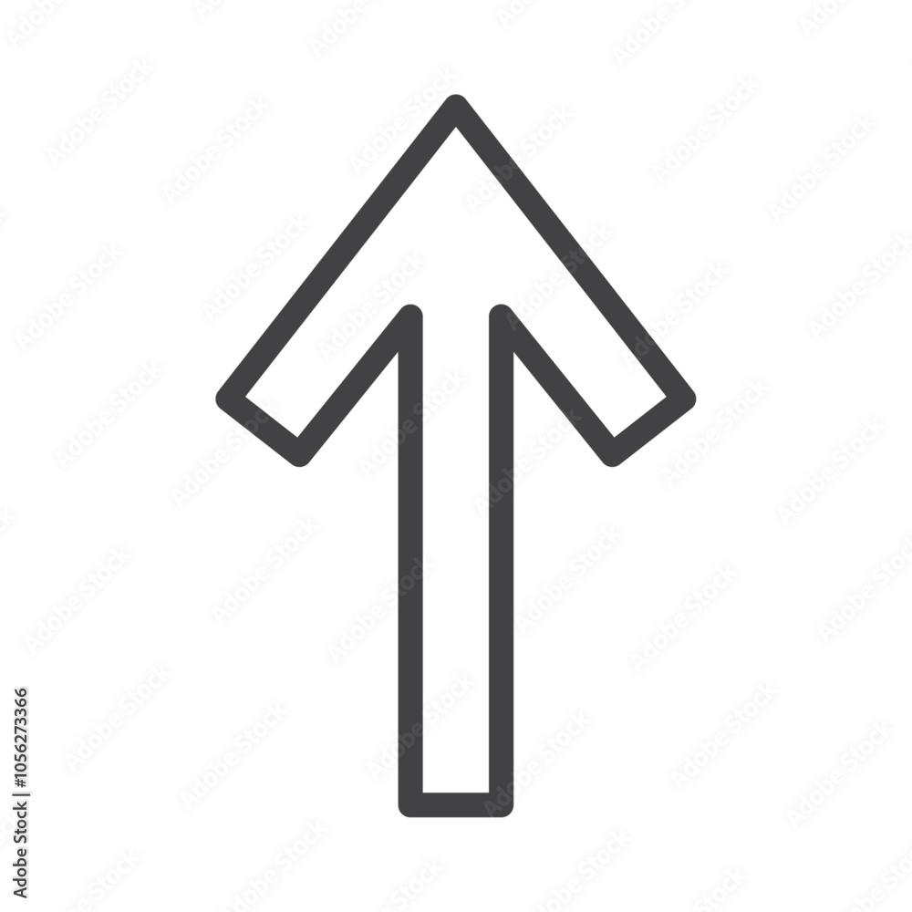 Arrow up icon Symbol mark in filled style Arrow up icon Symbol mark in filled style