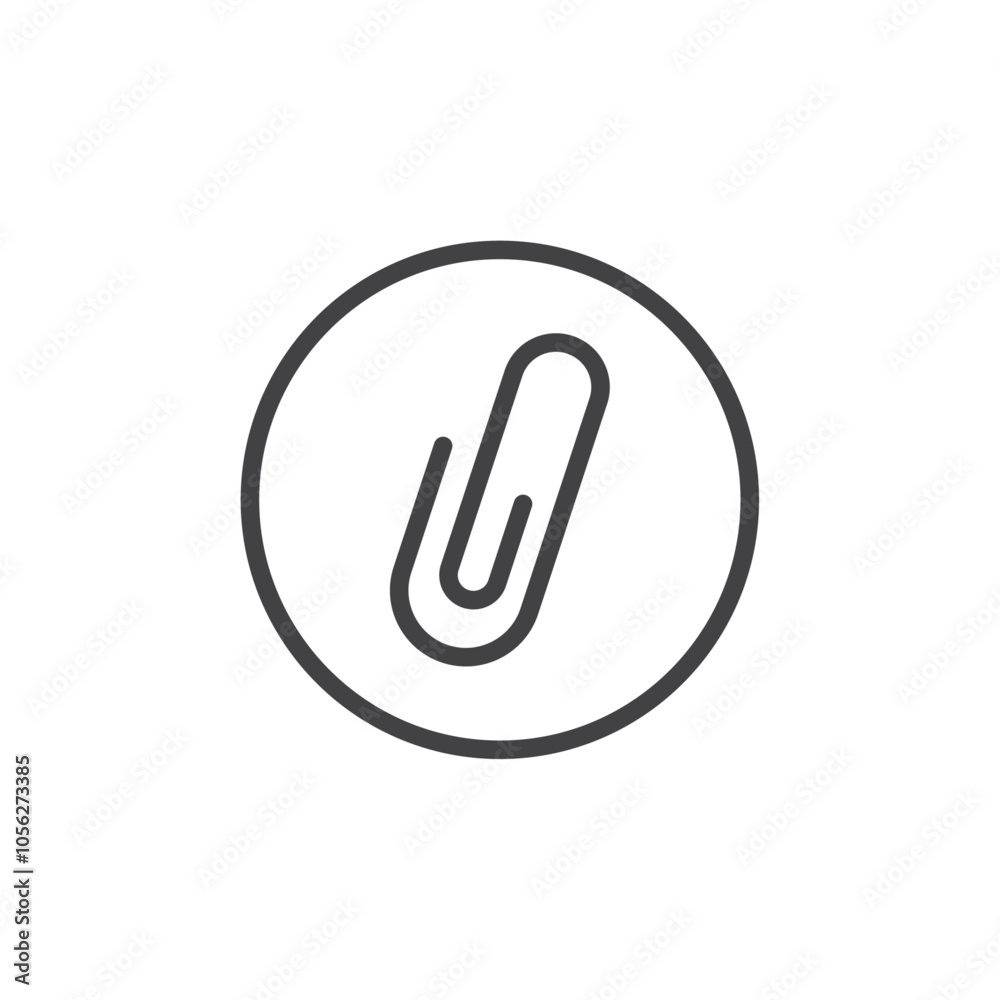 Attachment clip icon Symbol mark in filled style Attachment clip icon Symbol mark in filled style