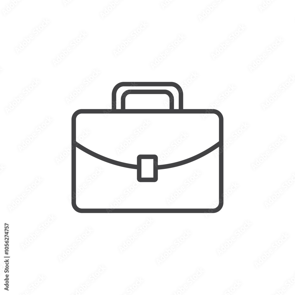Briefcase icon Symbol mark in filled style Briefcase icon Symbol mark in filled style