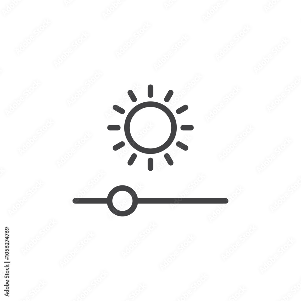 Brightness icon Symbol mark in filled style Brightness icon Symbol mark in filled style