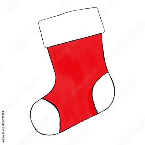 illustrated Christmas stocking