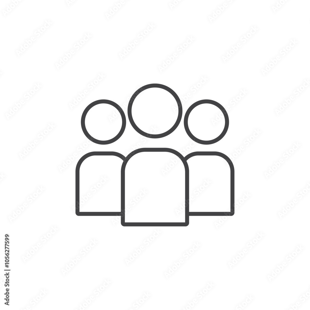Community icon Symbol mark in filled style Community icon Symbol mark in filled style