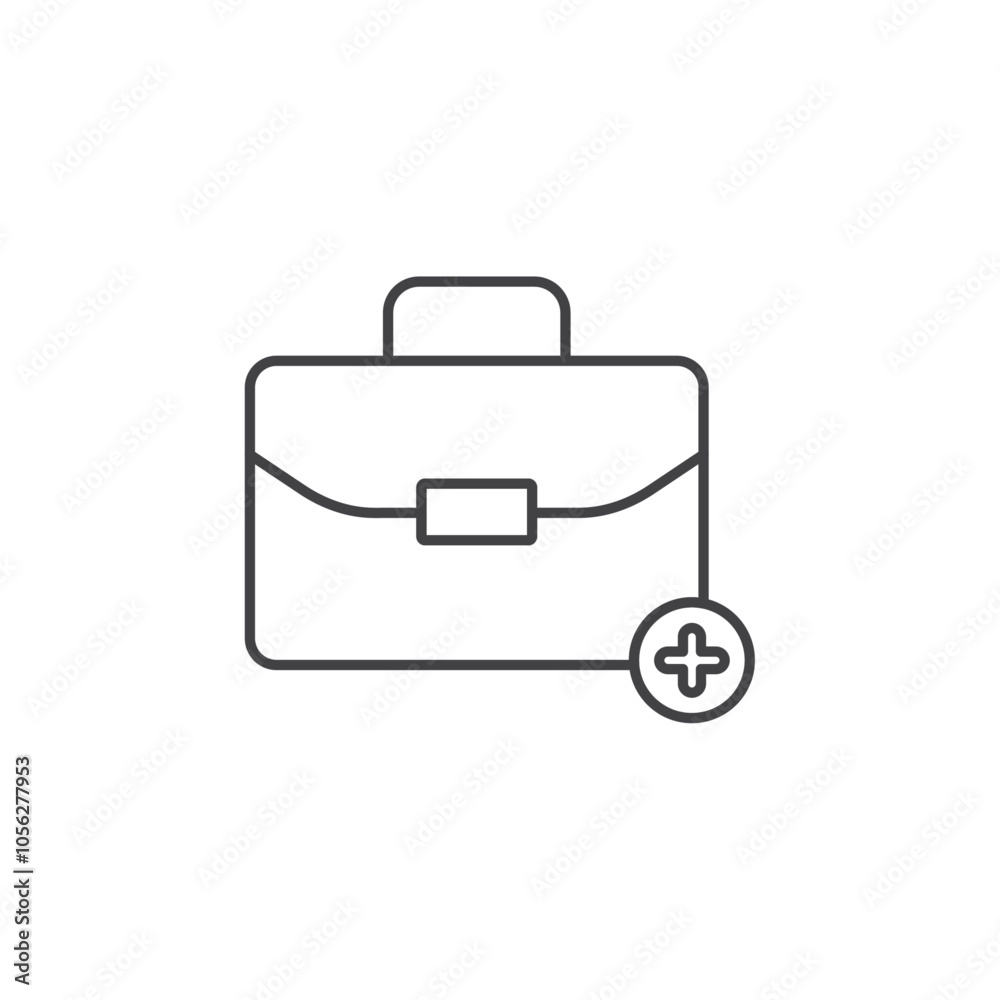 Doctor bag icon Symbol mark in filled style Doctor bag icon Symbol mark in filled style