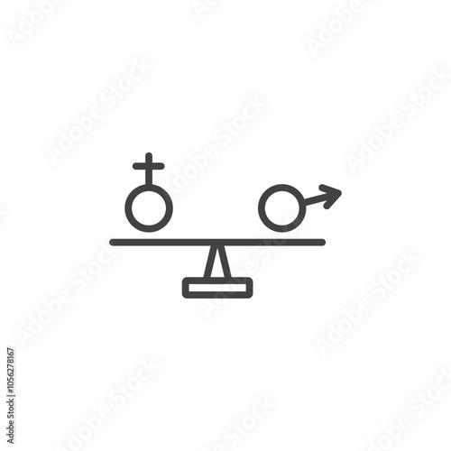 Equality icon Symbol mark in filled style