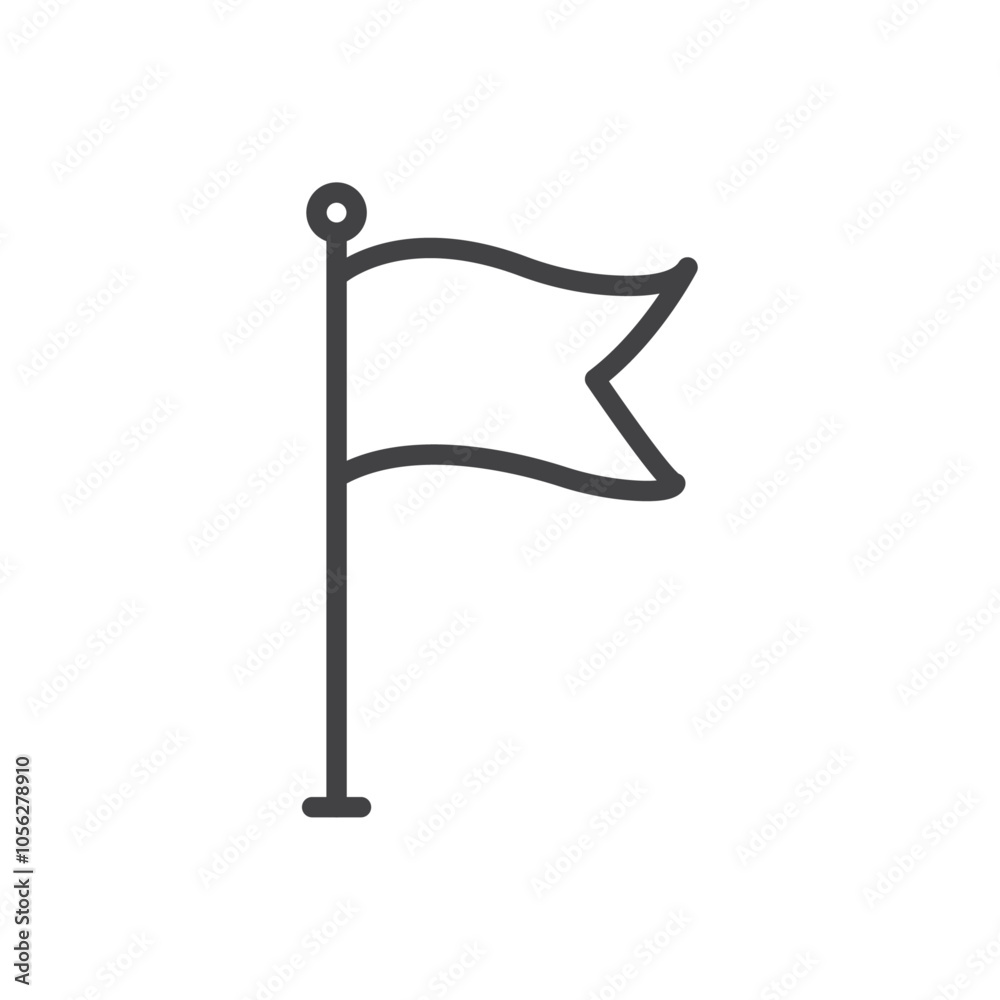 Flag icon Symbol mark in filled style Flag icon Symbol mark in filled style