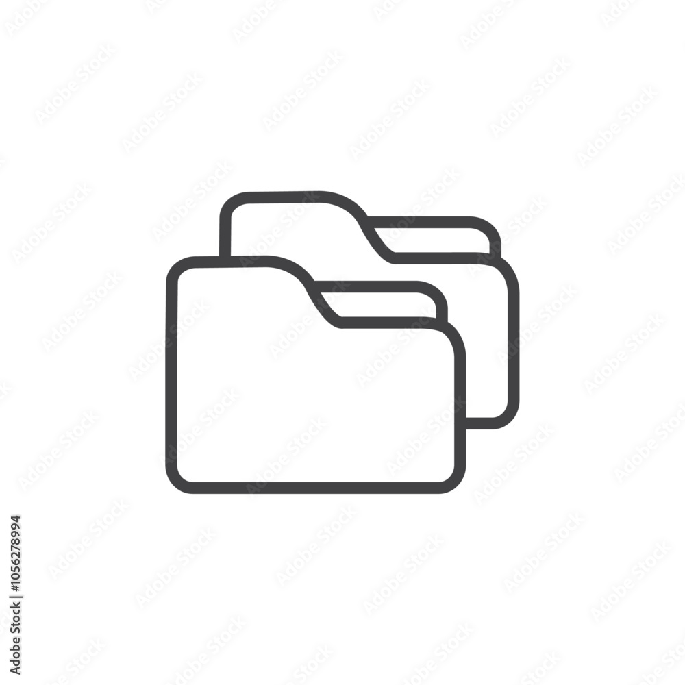 Folder box icon Symbol mark in filled style Folder box icon Symbol mark in filled style