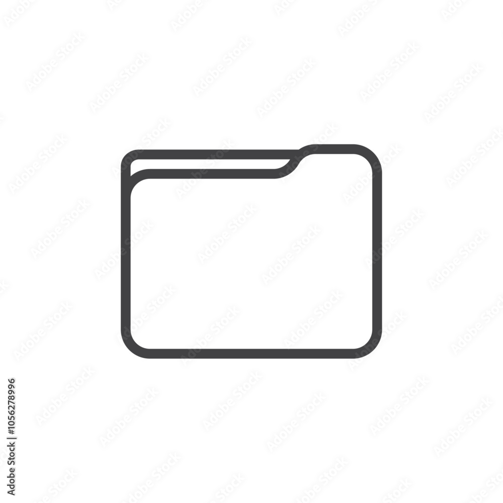 Folder icon Symbol mark in filled style