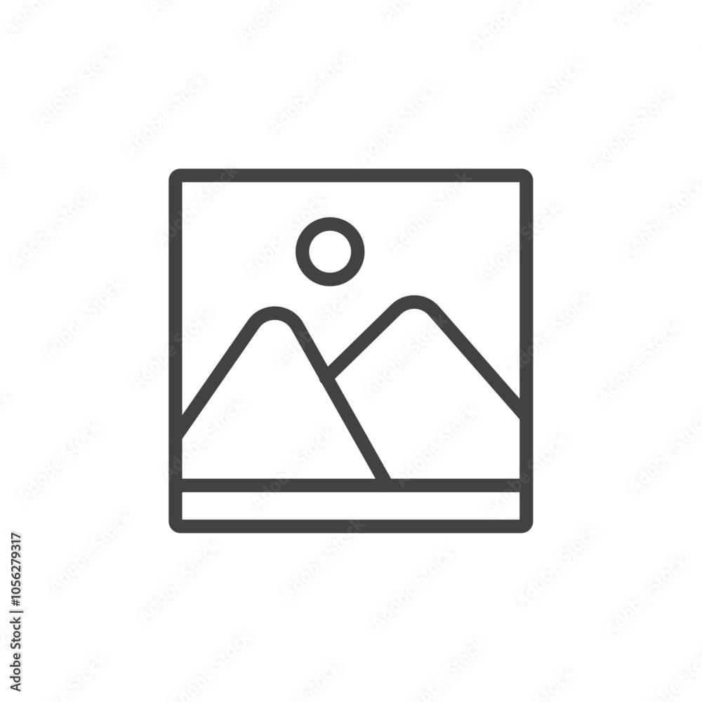 Gallery icon Symbol mark in filled style Gallery icon Symbol mark in filled style